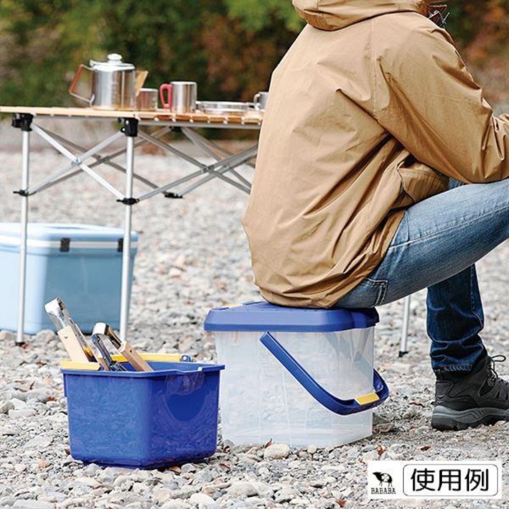 多用途踏台水桶、洗車水桶 | 15L | 日本製 | INOMATA | T32-I-3217BL